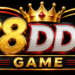 88DD7 Game logo with a gold, silver, and red 3D design, crown, playing cards, casino chips, and dice.