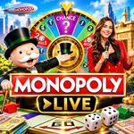 MONOPOLY Live Game 2026 featuring the live casino wheel, CHANCE, 2 ROLLS and 4 ROLLS features