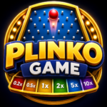 Plinko Game logo and online gaming banner