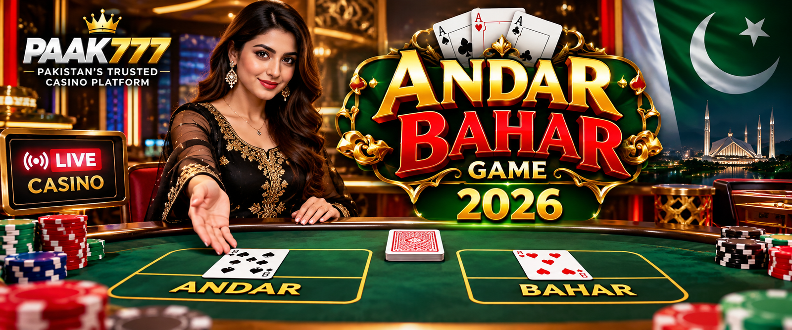 Andar Bahar Game 2026 live casino card table